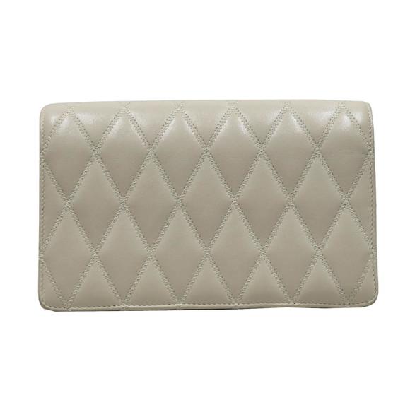 Saint Laurent Yves Leather Angie Shoulder White  Bag - Picture 1 of 16